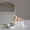 Hello Honey® 10'' Brass Finished Metal Framed Standing Mirror